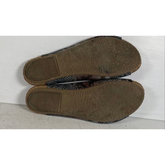 The Klub Nico Gracey Eclipse Snake Leather Slide Sandals Sz. 10 - Picture 5 of 7